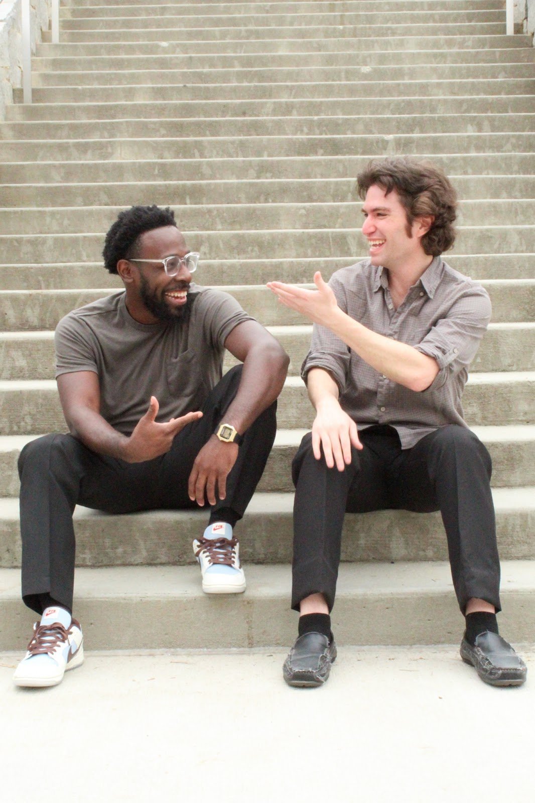 Laugh 1st facilitating a comedy based improv workshop with a team